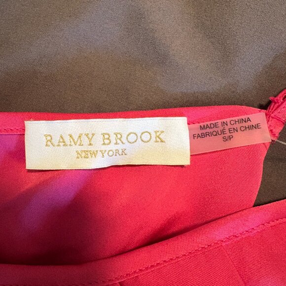 NWOT - Ramy Brook Women's Pink Dolia One Shoulder Blouse | Size Small - Picture 5 of 5